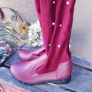 Sock boots with faux gems NWOT sz 11